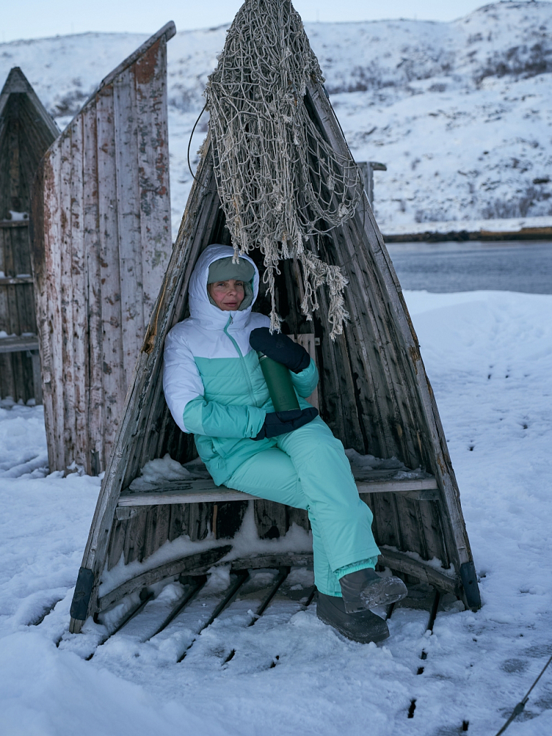Термос 1л серии 108 с зелёной оплёткой из экокожи - 4