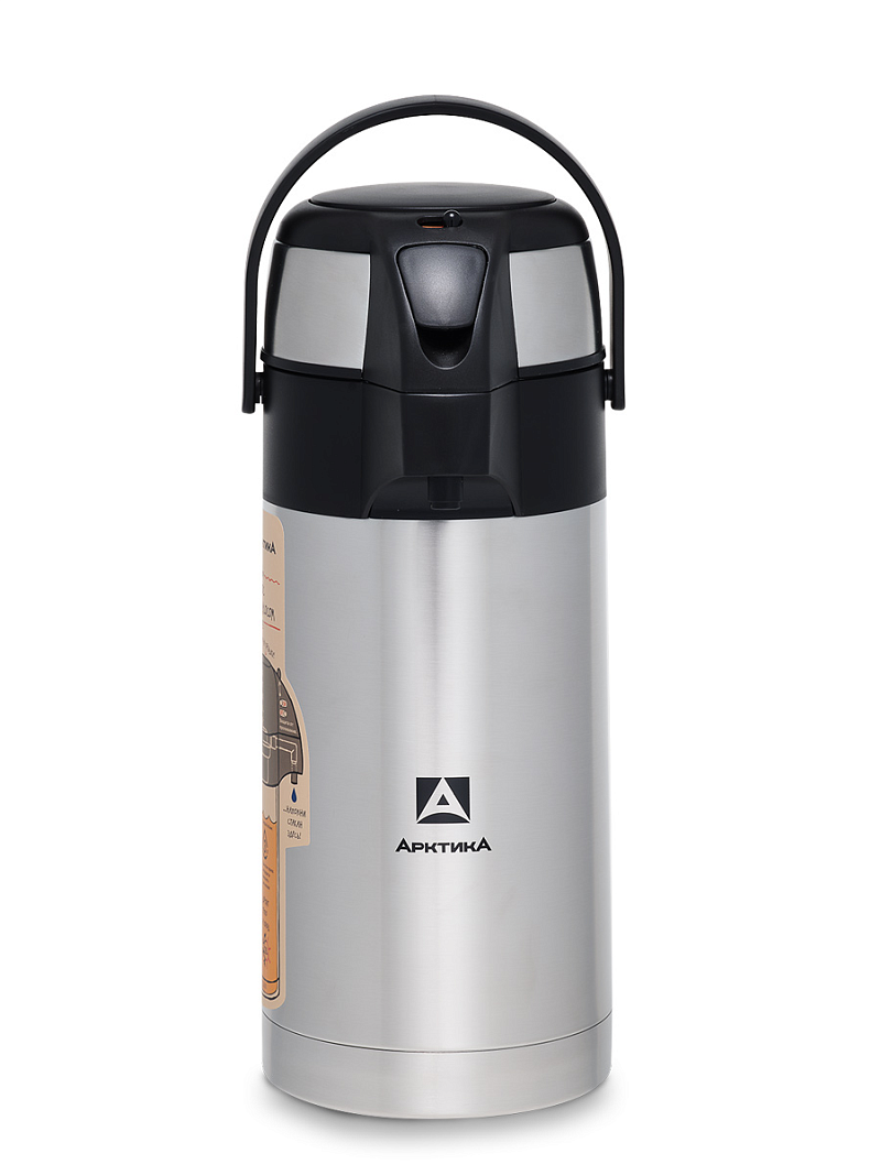 Термос с помпой на 3 литра (уценка) - 1