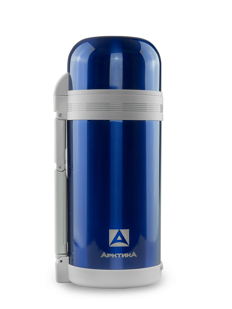 Синий универсальный термос на 1.2 литра (уценка) - 1