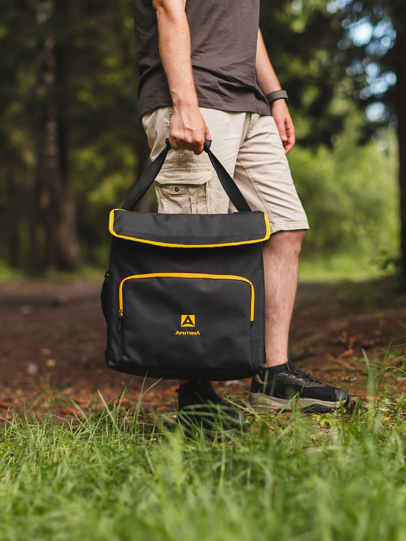 Термосумка-холодильник 30л серии 3000 чёрная с люком - 4