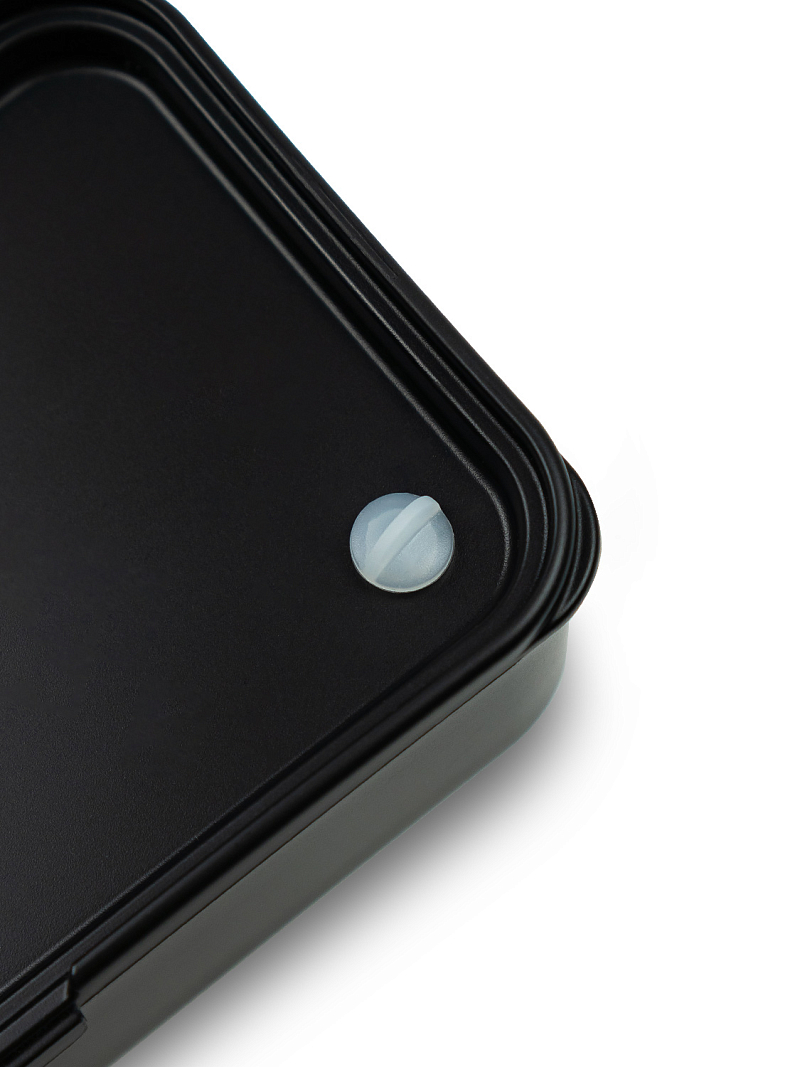 Ланч-бокс 1.2л серии 032 чёрный с двумя контейнерами - 12