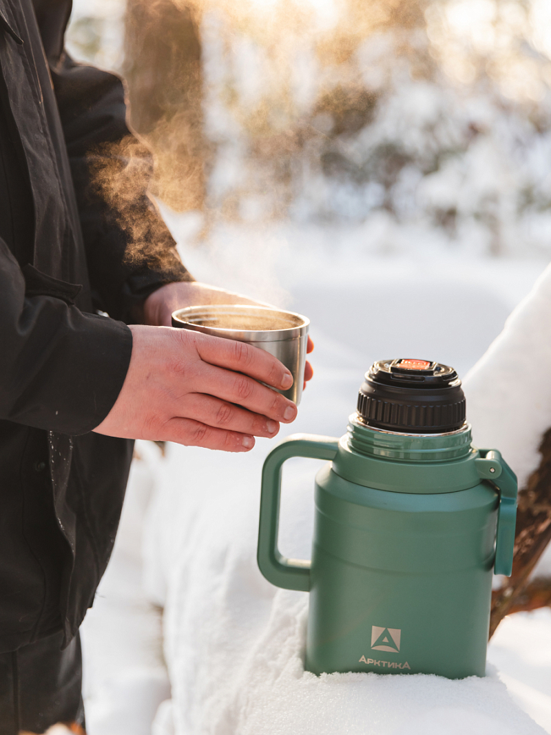 Термос 3.5л серии 206 «Хвоя» с ситечком - 2