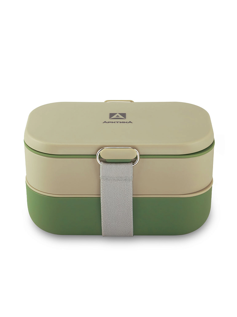 Ланч-бокс 1.35л серии 031 зелёный с двумя контейнерами - 6