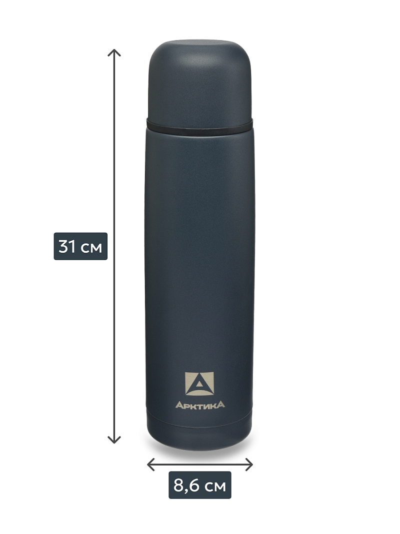 Термос 1л серии 101 «Индиго» текстурный с узким горлом - 6