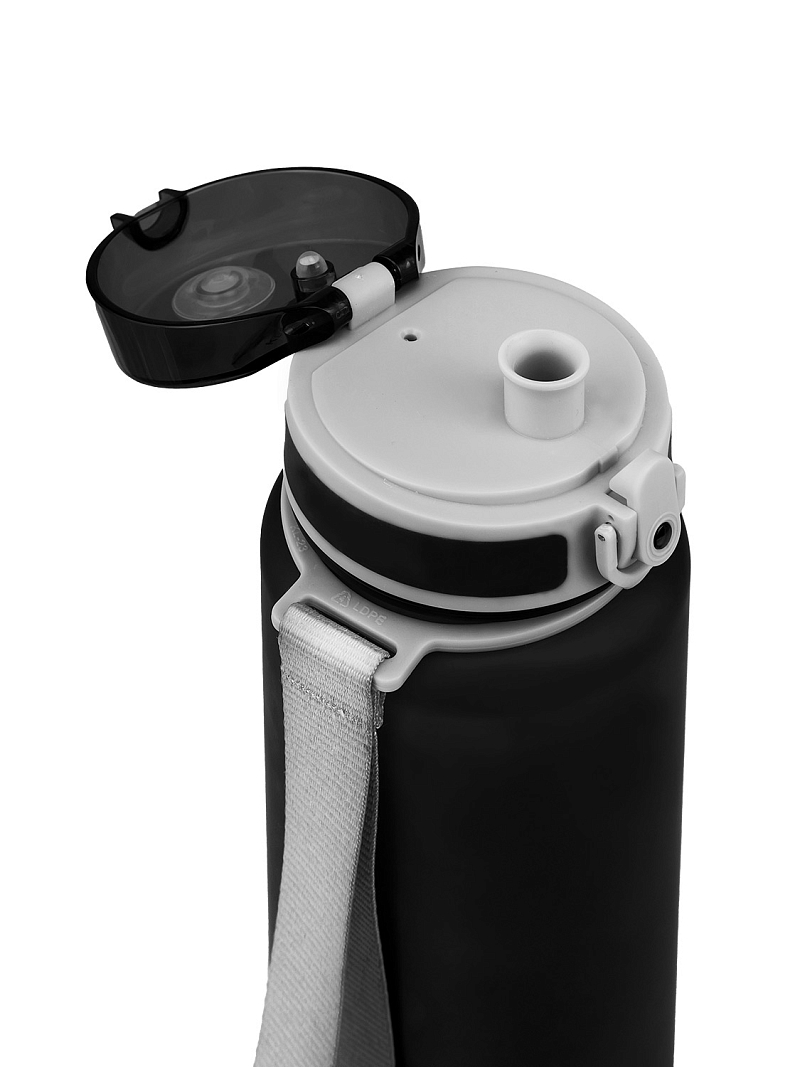 Тритановая бутылка 1л серии 720 матовая чёрная с ситечком - 8