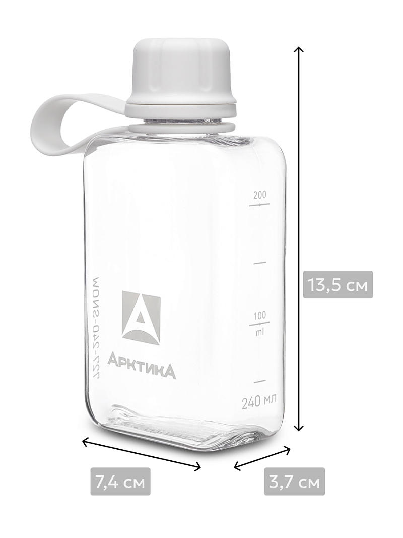 Тритановая бутылка 0.24л серии 727 «Снег» - 6