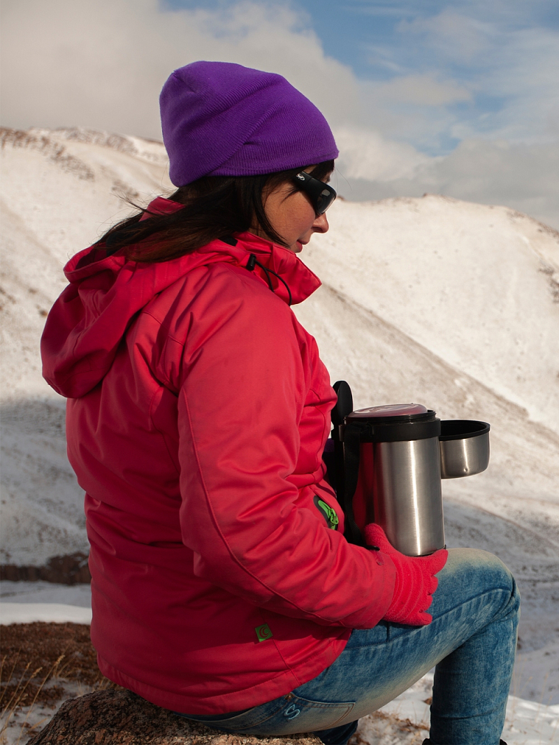 Термос 1.5л серии 403 для еды стальной с контейнерами - 4