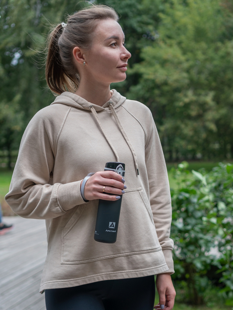 Тритановая бутылка 0.5л серии 720 матовая чёрная с ситечком - 8