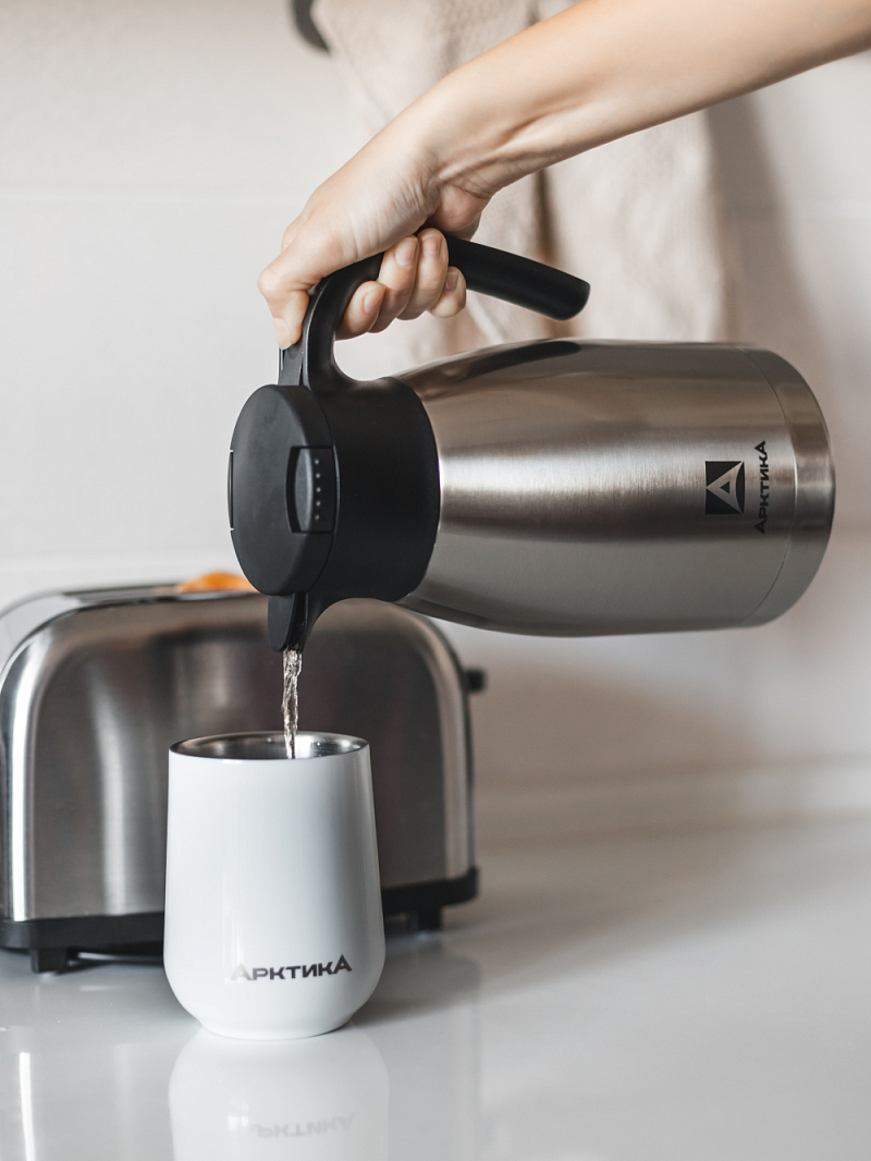 Термос-кувшин 1.5л серии 605 стальной - 6