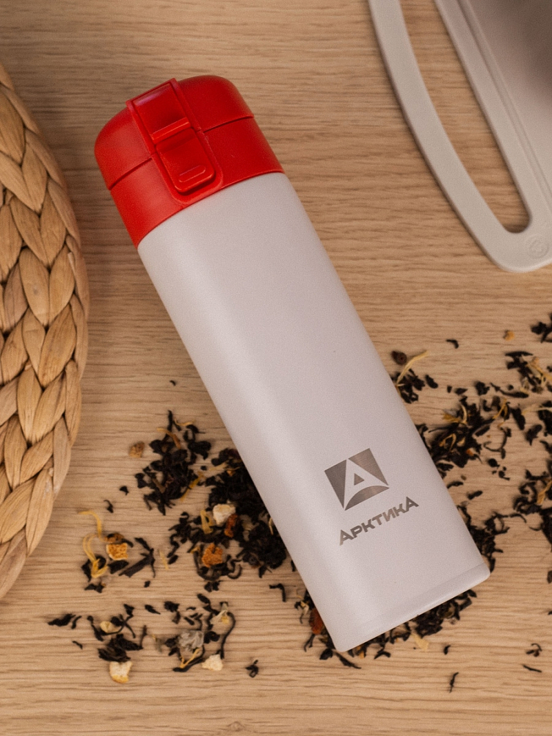 Термокружка 0.47л серии 703 «Арктика» с ситечком (уценка) - 4