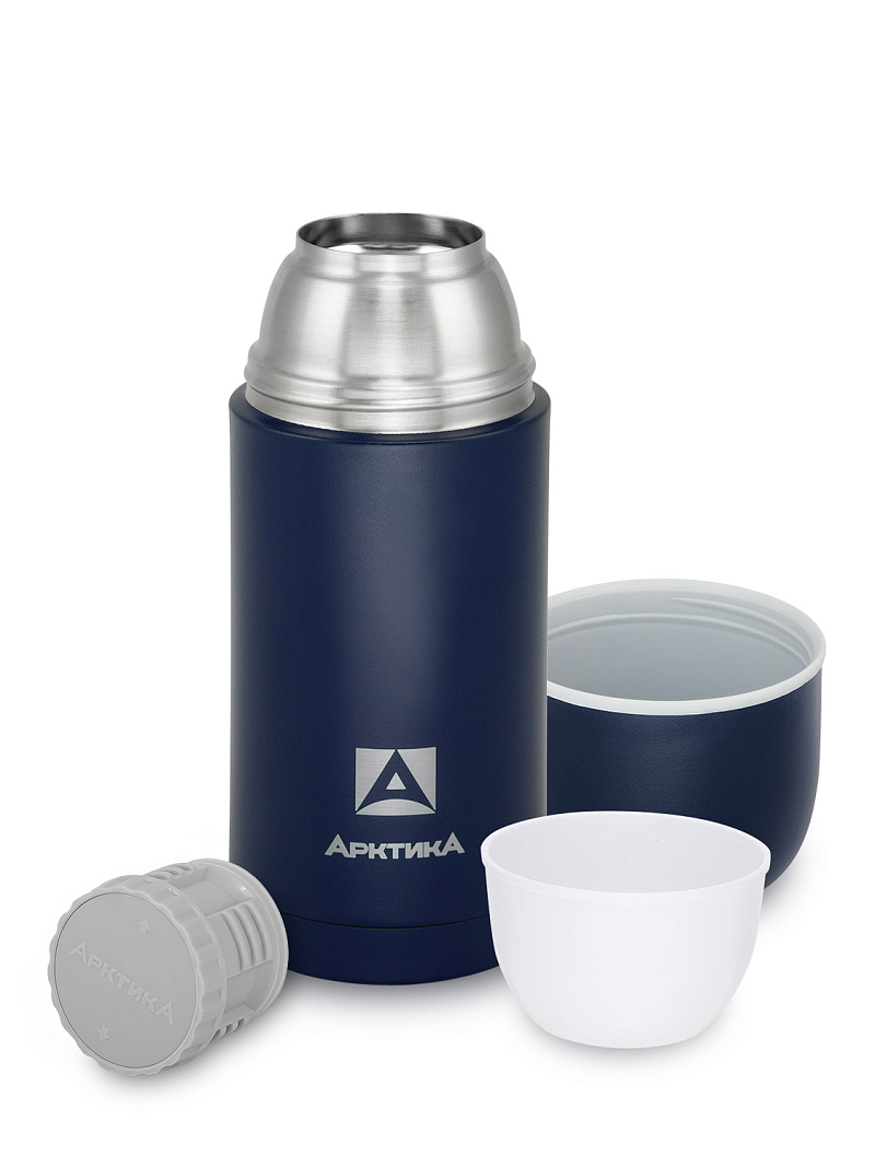 Термос 0.75л серии 105 синий с узким горлом - 3