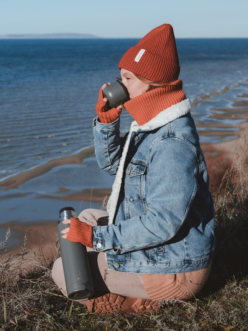 Термос 1л серии 101 «Графит» текстурный с узким горлом - 6