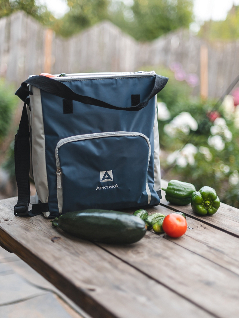 Термосумка-холодильник 20л серии 3000 синяя с люком - 4