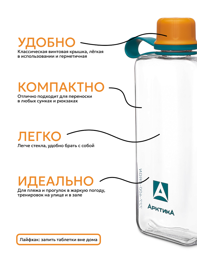 Тритановая бутылка 0.4л серии 727 «Морошка» - 4