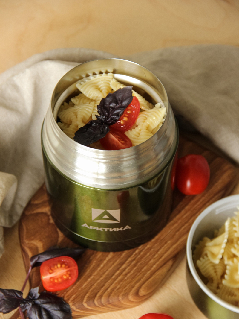 Термос 0.5л серии 302 зеленый с широким горлом - 5