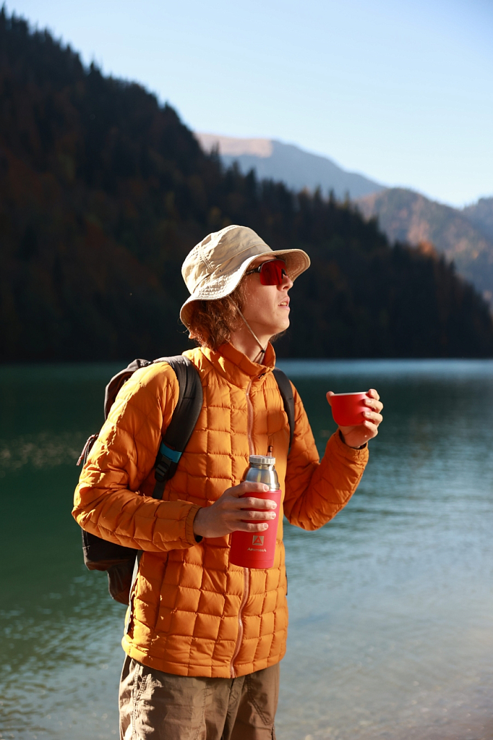  Термос 0.5л серии 105 красный с узким горлом - 4