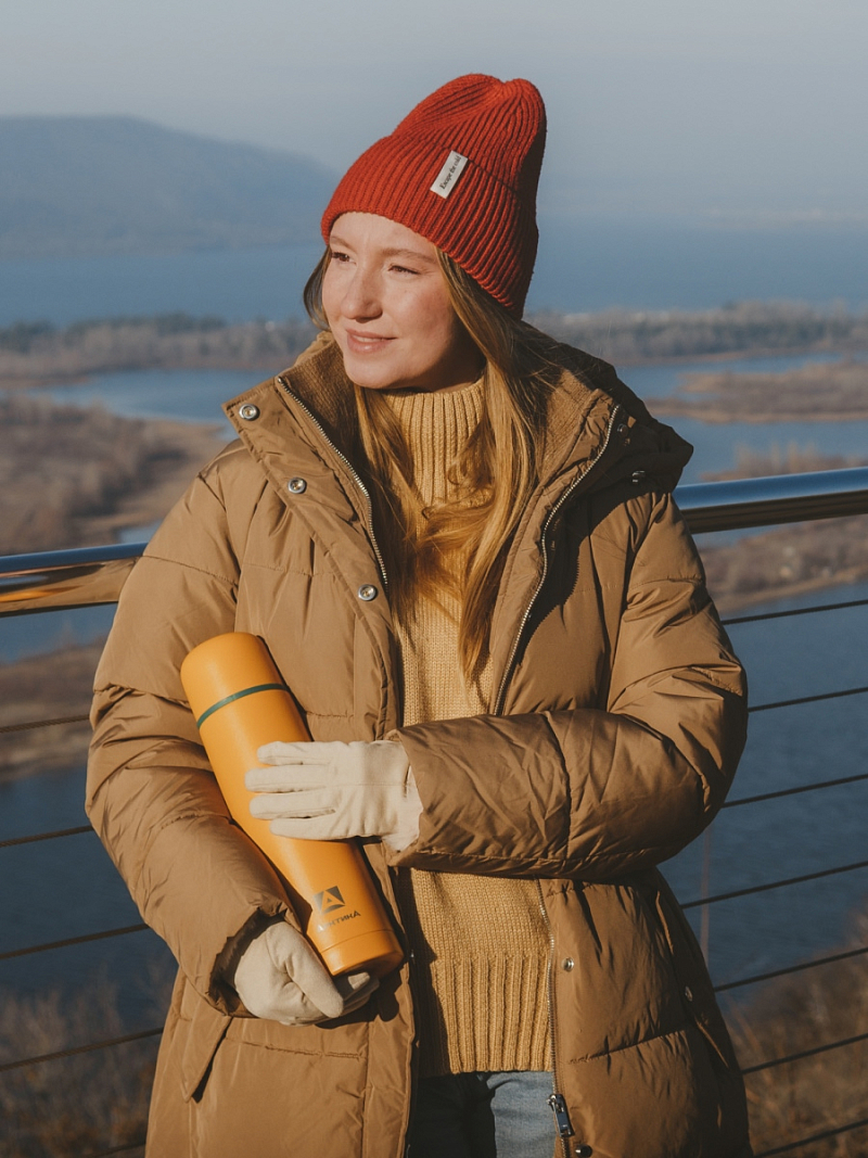 Термос 1л серии 101 «Морошка» текстурный с узким горлом - 6