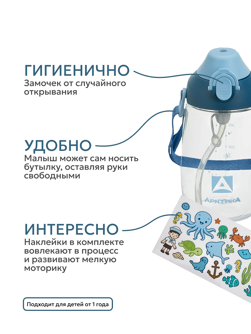 Тритановая бутылка 0.48л серии 730 «Нордик» с наклейками - 3