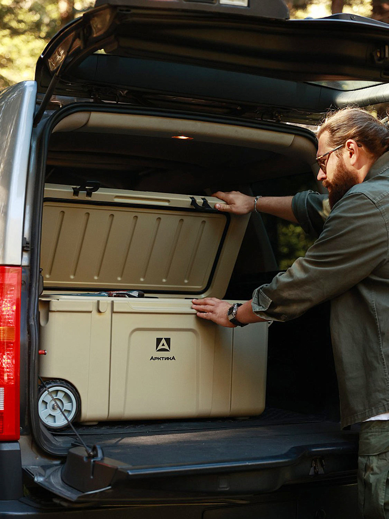 Бежевый термоконтейнер 2600 на 75 литров - 6