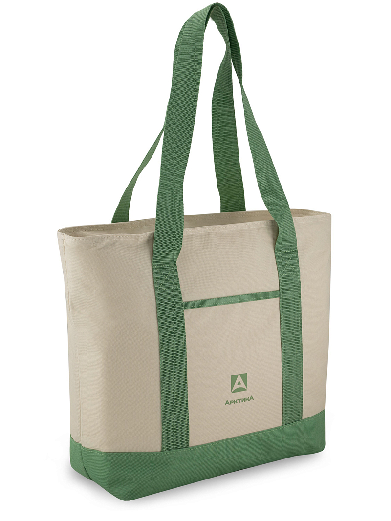 Термосумка-шоппер 17.5л серии 3400 зелёная - 7