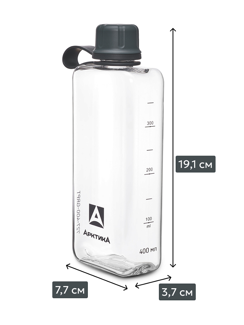 Тритановая бутылка 0.4л серии 727 «Графит» - 6