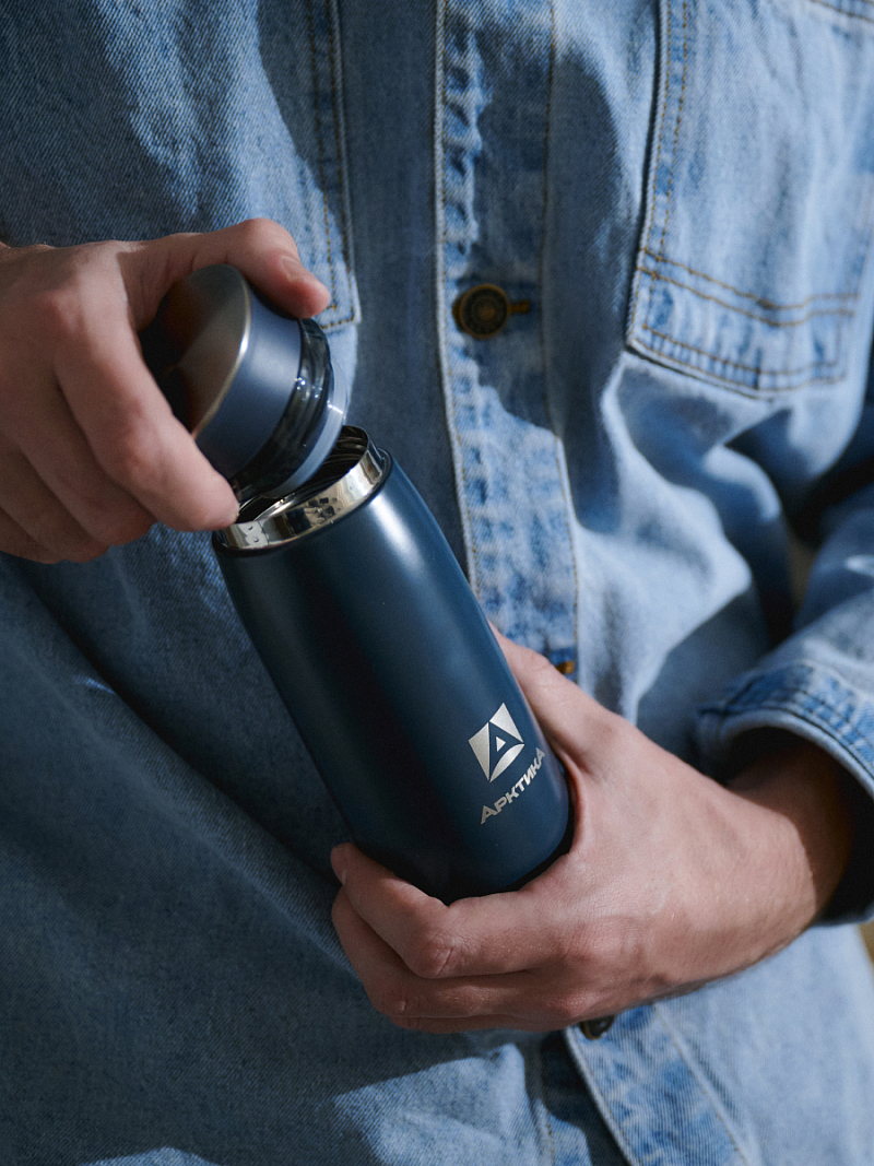 Термокружка 0.32л серии 715 «Индиго» с ситечком - 2