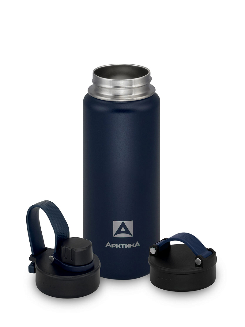 Термокружка 0.53л серии 708 синяя со спортивной крышкой - 5