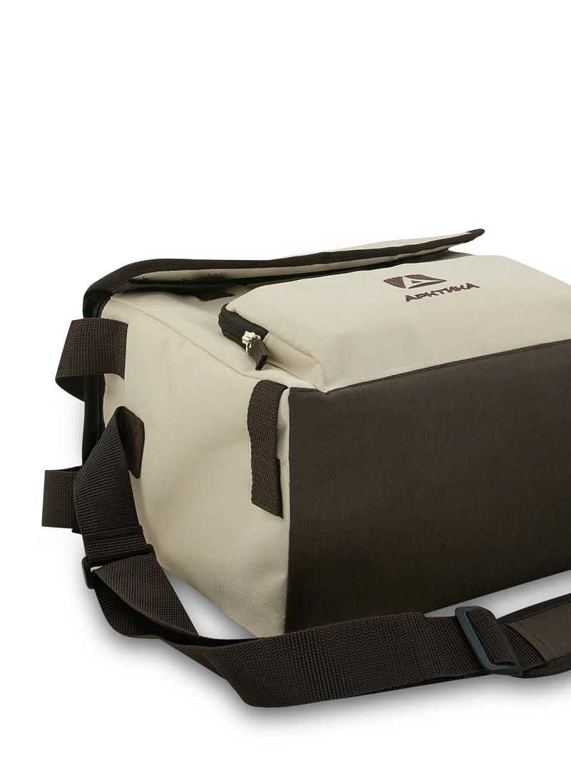 Термосумка-холодильник 10л серии 3001 бежевая с люком - 8