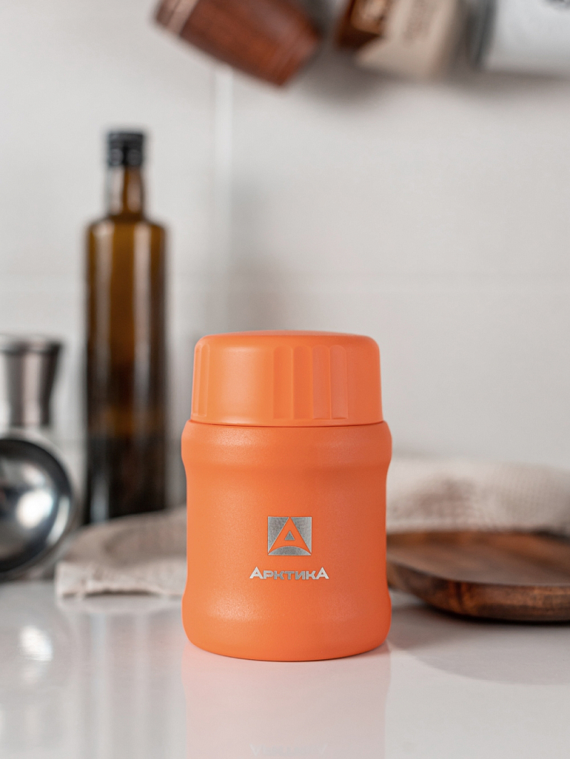 Термос 0.5л серии 311 для еды коралловый компактный - 2